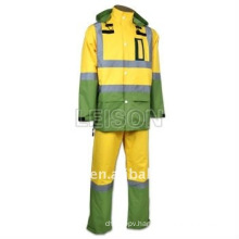 Police Rainwear Raincoat with ISO standard and 3M reflective type